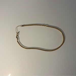 Mejuri Curb Chain Necklace - Plated Gold